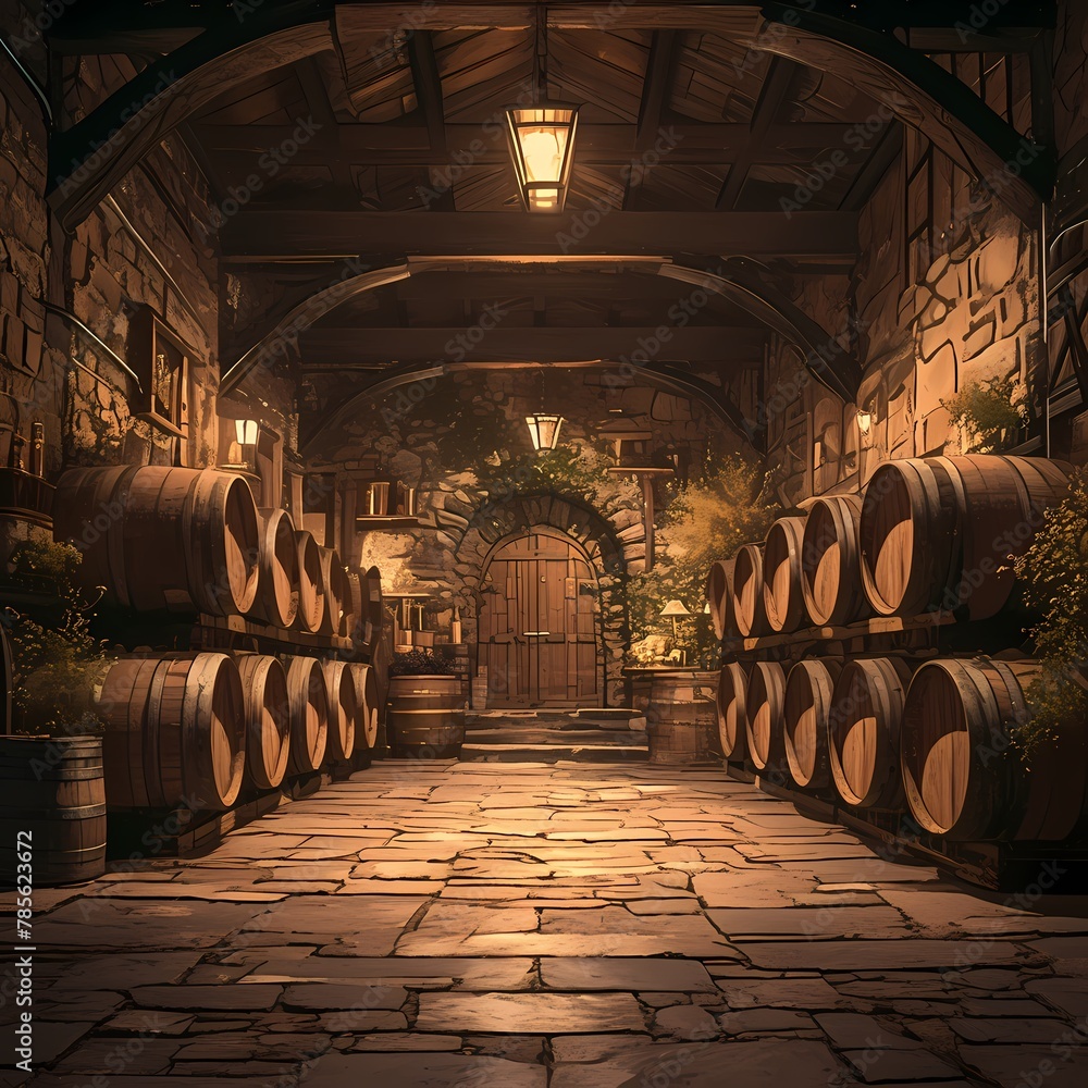 Experience the Elegance of a Traditional Winery - Crafted Oak Barrels and Stone Architecture Await You!