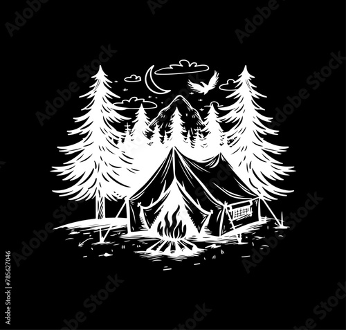 Zelt Camp Camper Vektor © TanDesign
