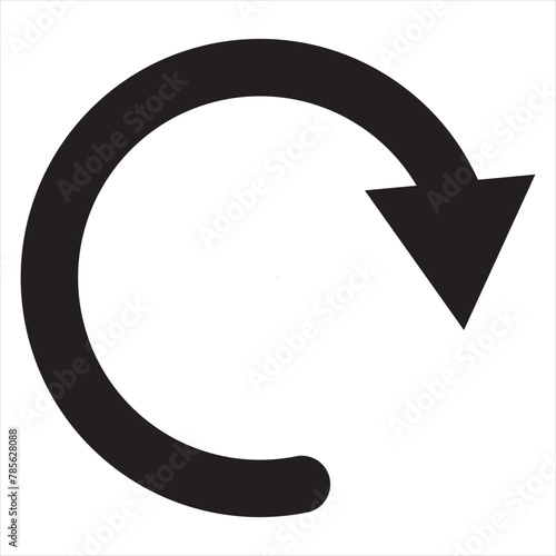 Arrows rotation circle. Recycling flat vector icon. Arrows flat vector icon.4 arrow pictogram refresh reload rotation loop sign set. 11:11