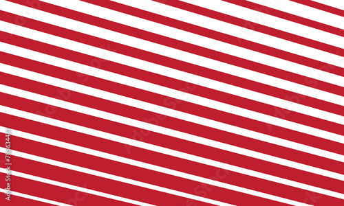 top view of white and red striped surface for background