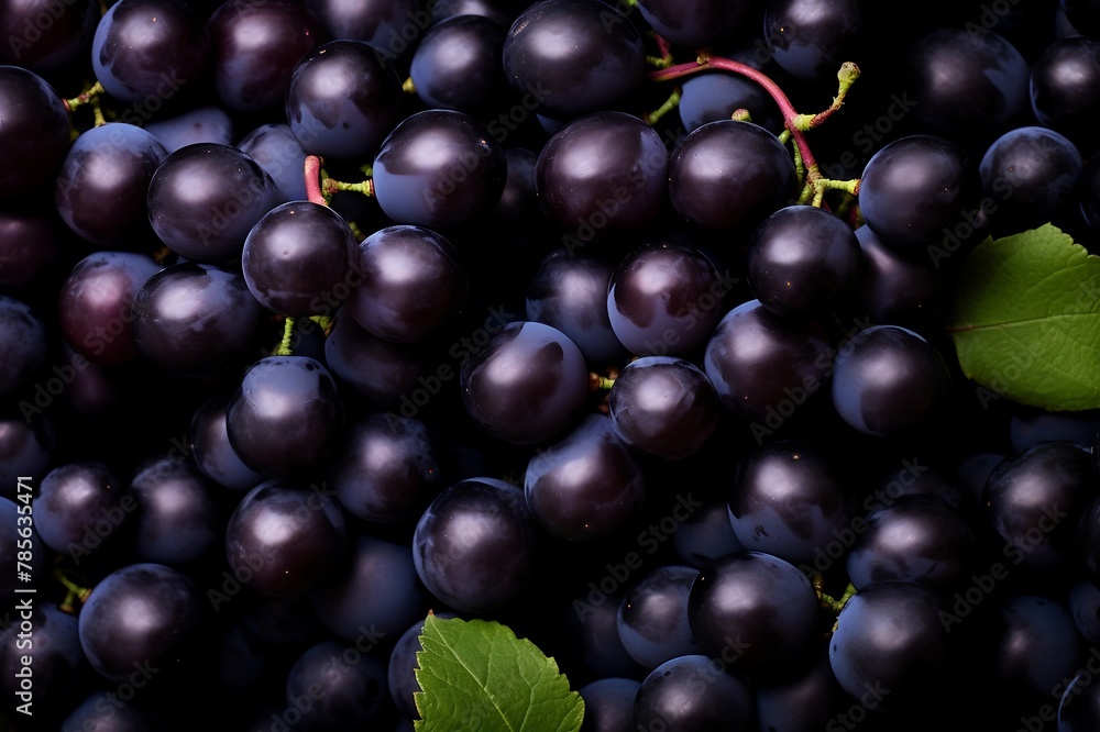 Black grapess background. Fresh Black grapess as background