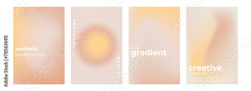 Y2k Aesthetic abstract nude gradient background with beige, pink, pastel, soft blurred pattern. Poster for social media stories, album covers, banners, templates for digital marketing