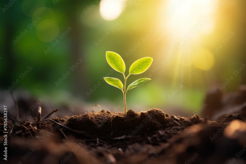 Earth day concept. Renewable energy for future. Sustainable resources. Plant management or environment symbol. Clean energy growing up. High quality photo Earth day concept. Renewable energy for future. Sustainable resources. Plant management or environment symbol. Clean energy growing up. High quality photo