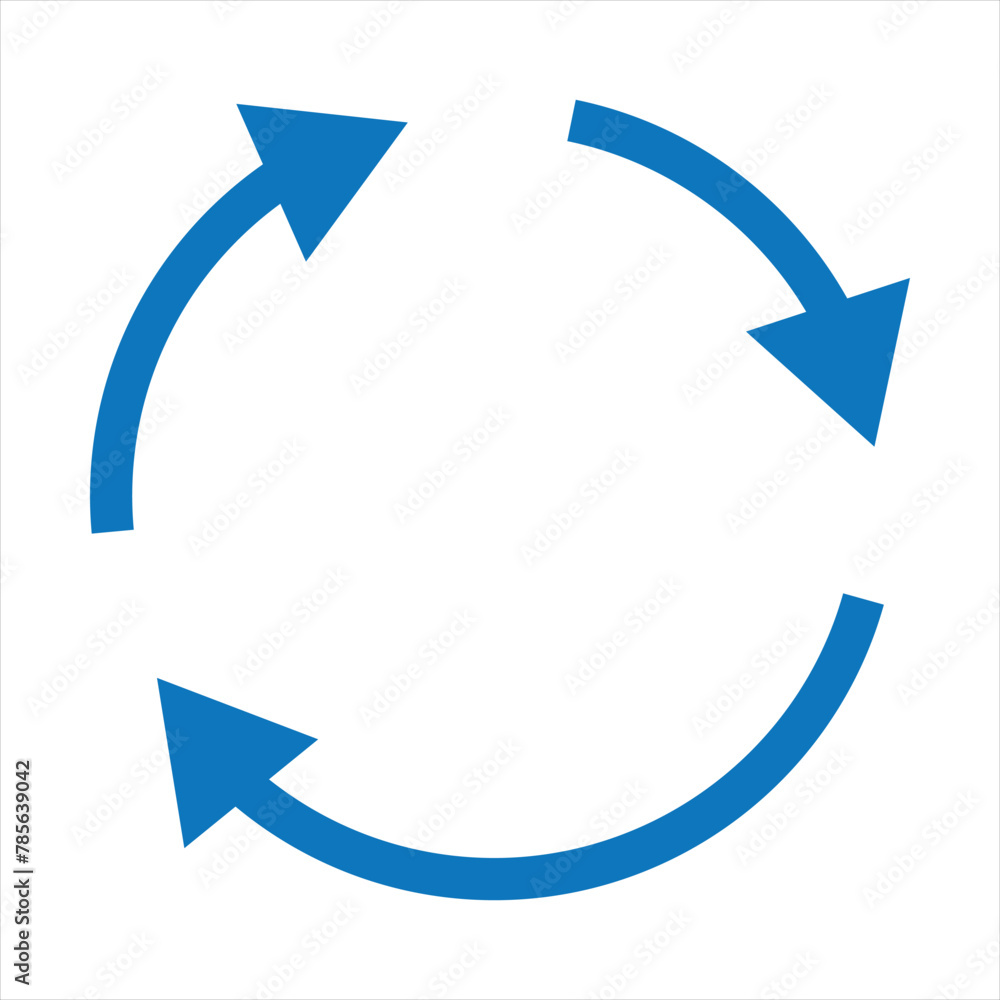 Repeat arrow button, refresh icon, circle arrow, rotation sign. Repeat arrow button, refresh icon, circle arrow, rotation sign.