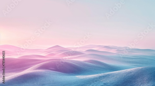 A tranquil setting with cards drifting in the breeze, mingling with pastel hills in shades of mauve, dusty rose, and soft blue-gray, reflecting life's unpredictability.