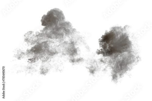 Battle ship muzzle flash on transparent background