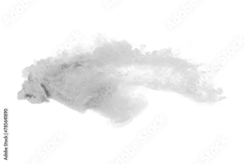 Smoke car burnout on transparent background