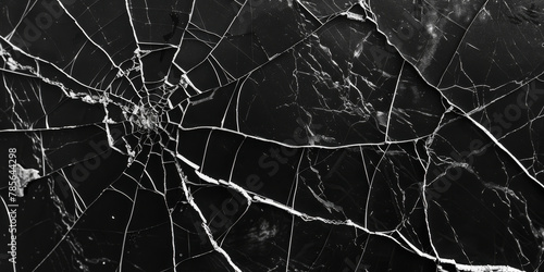 Intricate Spider Web Design on Black Background - Abstract Natural Artwork