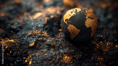black and gold globe © natalikp