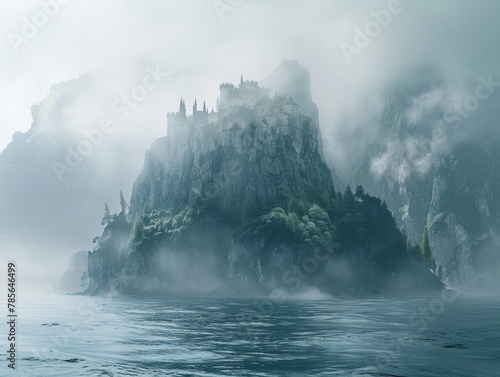 Mystery Island  Enigmatic Mist Veils the Hidden Enchantment of an Unknown Realm