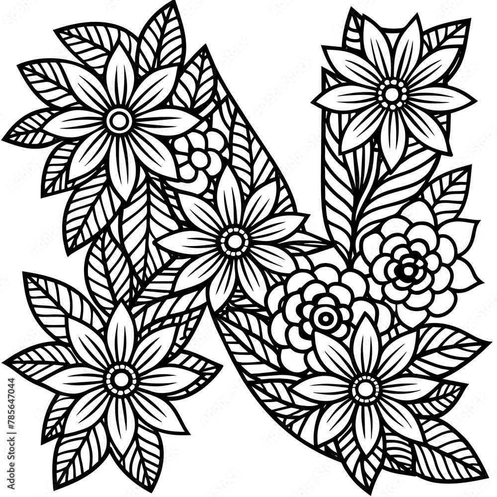 Alphabet Coloring Page 