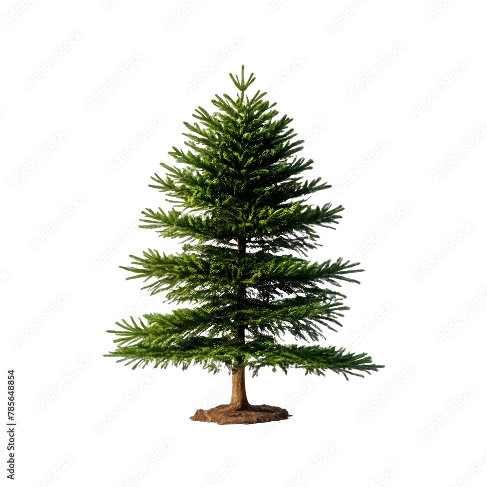 Isolated Norfolk Island Pine Tree on a transparent background, PNG ...
