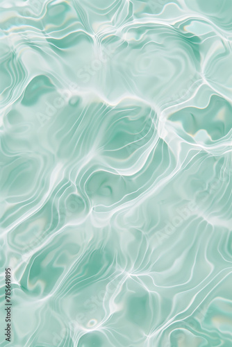 Tranquil mint green water ripple effect photo