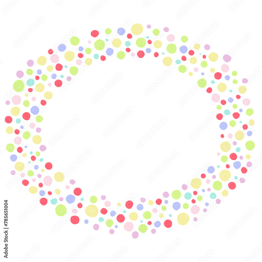 Colored Confetti Frame Colored Confetti Frame