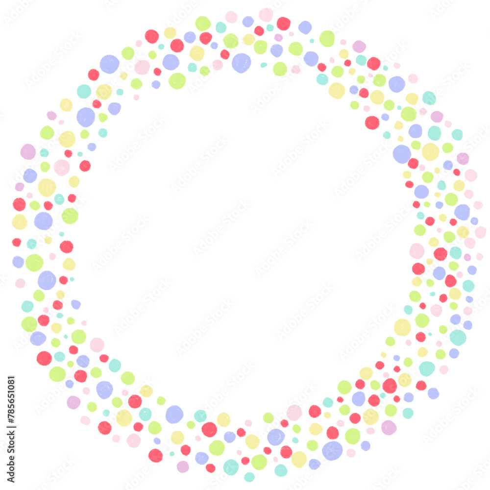 Confetti Dots Round Element