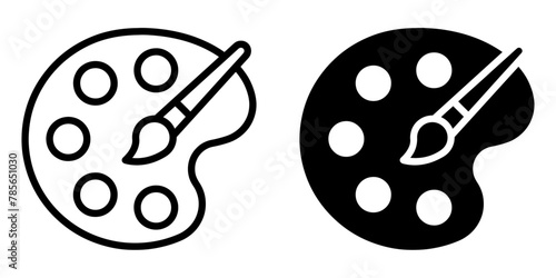 ofvs581 OutlineFilledVectorSign ofvs - palette art vector icon . isolated transparent . black outline filled version . AI 10 / EPS 10 . g11924