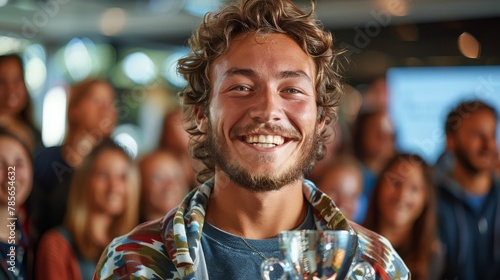 Man With Dreadlocks Smiles at Camera