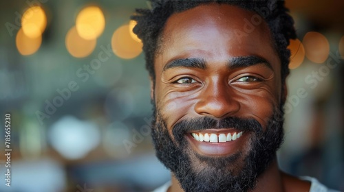 Close Up Portrait of Person With Beard