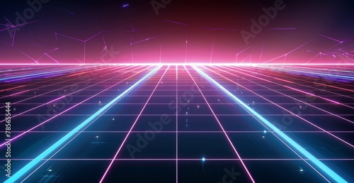 Abstract Background With Bright Lines and Stars