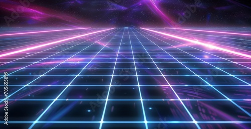 Abstract Background With Bright Lines and Stars