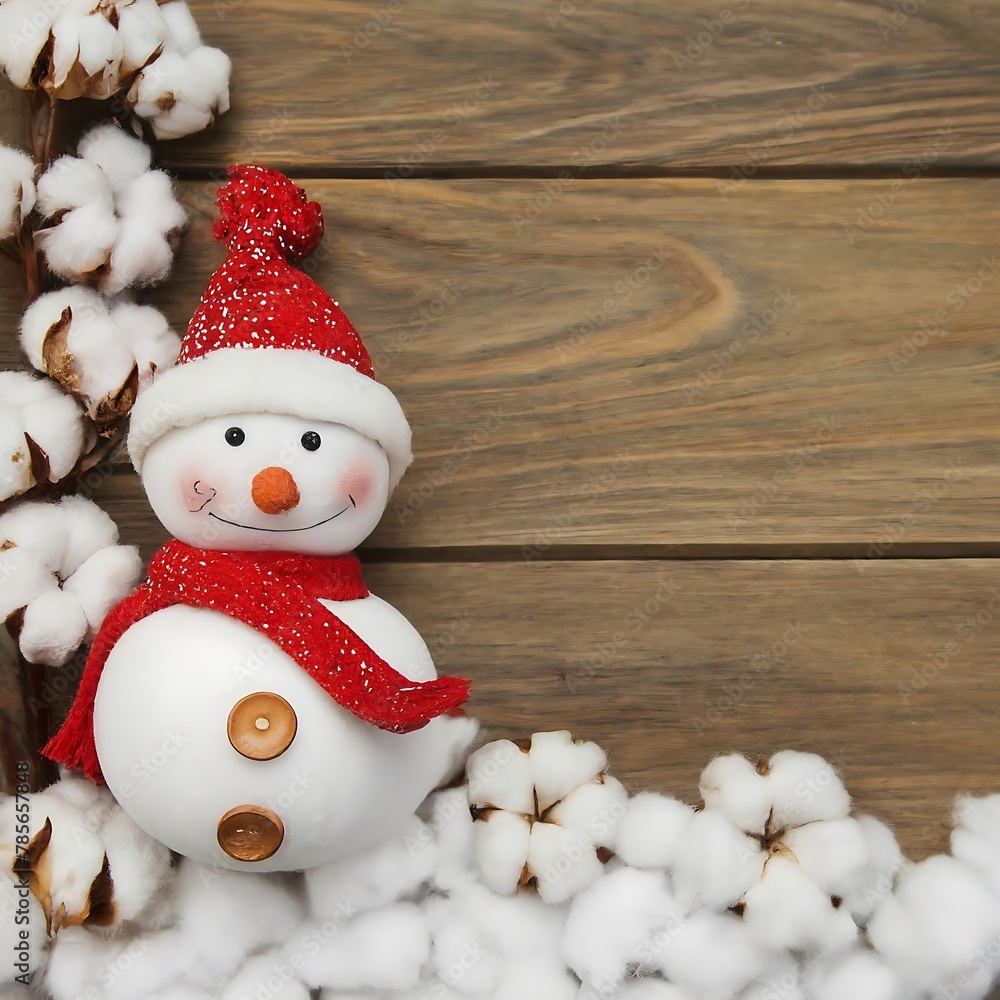 Christmas celebration background with cute snowman. Christmas celebration background with cute snowman.