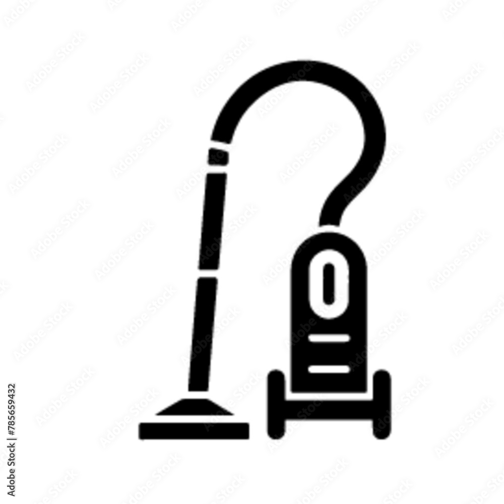a simple and minimal Vacuum cleaner stick icon vector black color, white background, need so more simple (28) a simple and minimal Vacuum cleaner stick icon vector black color, white background, need so more simple (28)