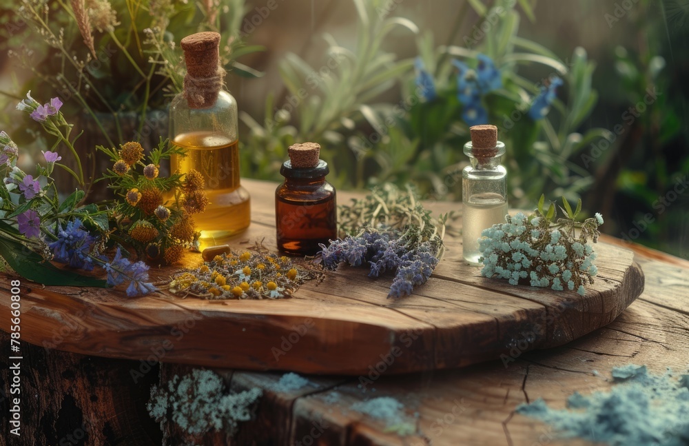 Natural remedies: herbal therapy, medicines, drugs, tincture, infusion, homeopathy for holistic health and wellness solutions in alternative medicine practices.