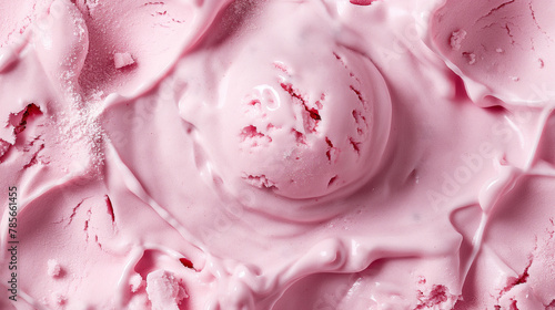 Abstract background, pink berry ice cream texture