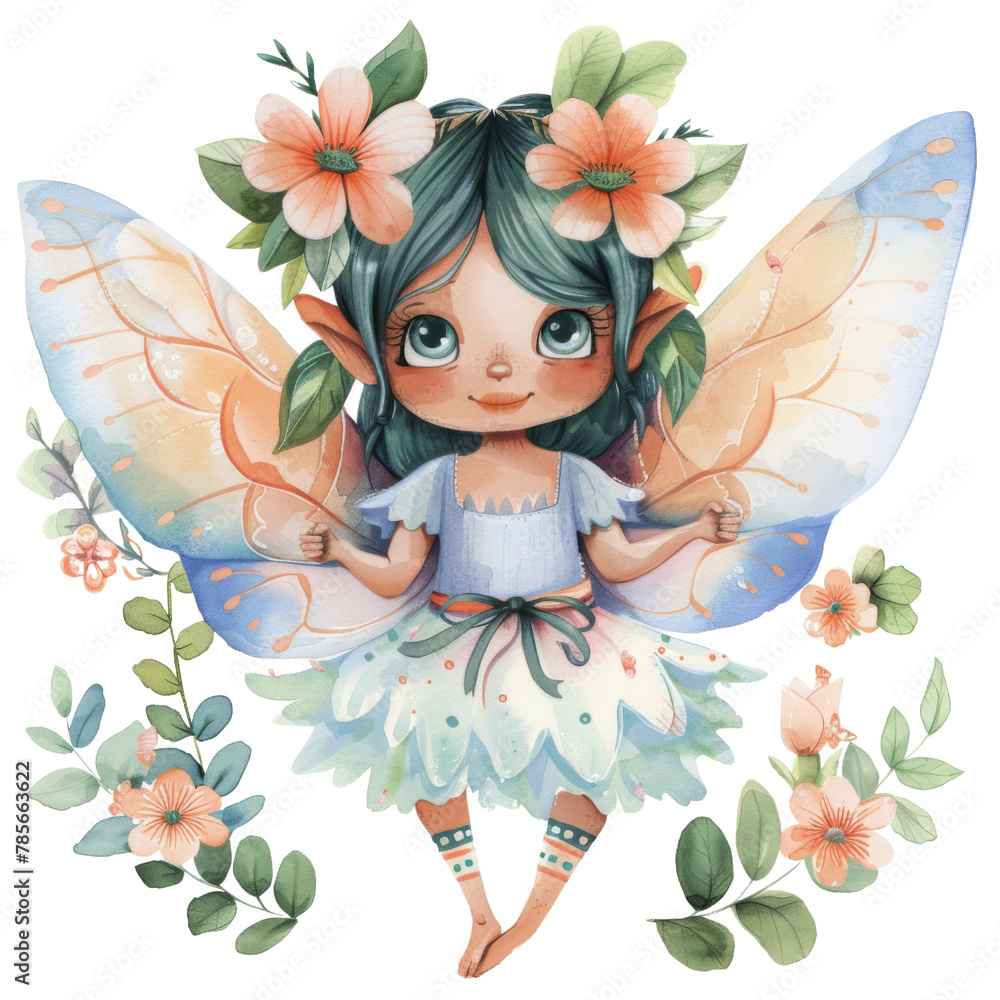 Enchanting Spring Fairy - Whimsical Nature Sprite for Magical Seasonal Decor