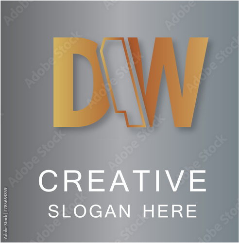 DAW Three Letter Logo Creative	