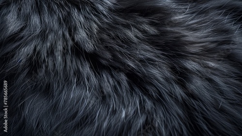 Close Up of Black Fur Texture © yganko