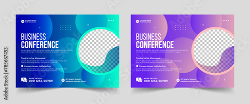 Corporate horizontal business conference flyer template. Editable modern flyer banner. Brochure, Template, Design, Flyer, Leaflet