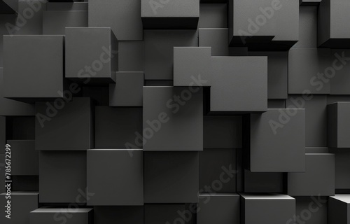 Array of Cubes in Black and White