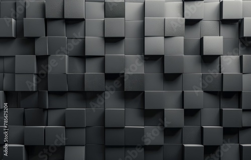 Wall Built With Cubes