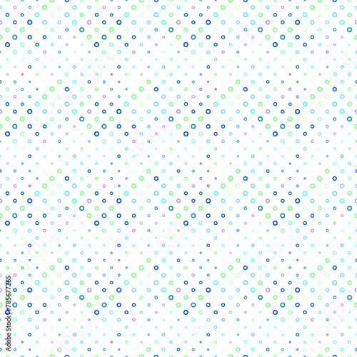 Abstract colorful seamless circle pattern background - geometrical vector design
