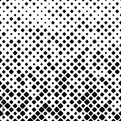 Geometrical abstract monochrome square pattern background - black and white vector graphic design with squares