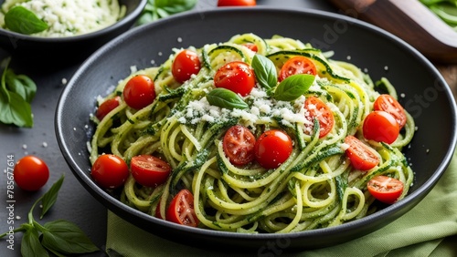 Zucchini Noodles with Pesto