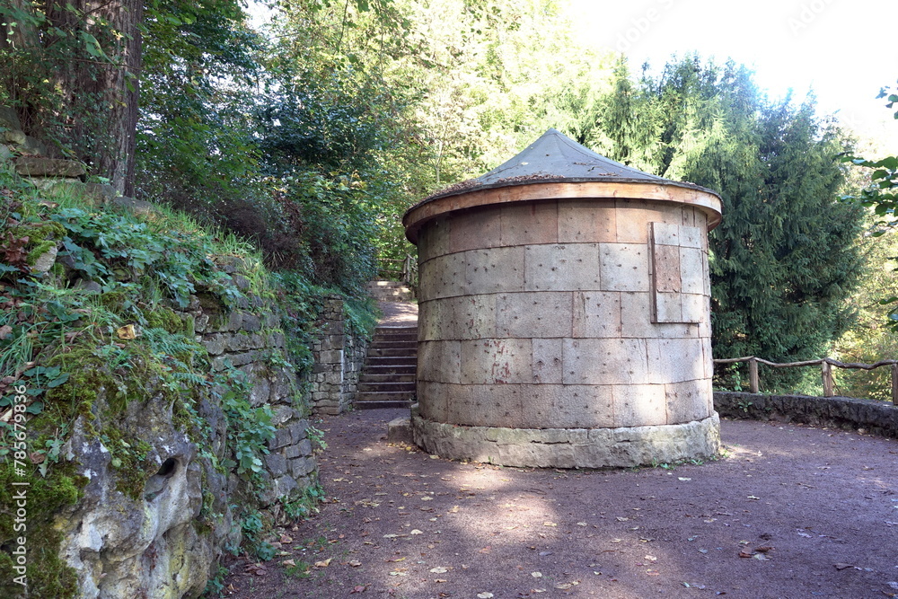 Borkenhäuschen im Park an der Ilm in Weimar