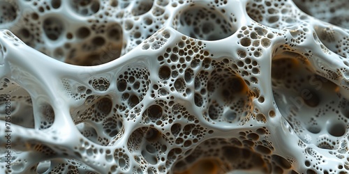 Bone structure, structure of human bone, microscopic view