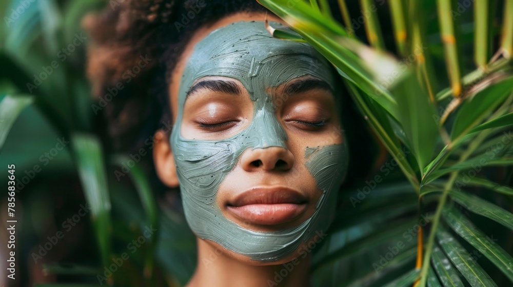 Surreal facial masks and serums AI generated illustration Surreal facial masks and serums AI generated illustration
