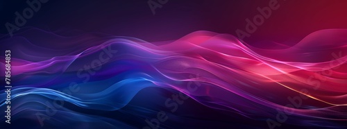 Minimalist Abstract Gradient Wave Illustration Generative AI © Alex