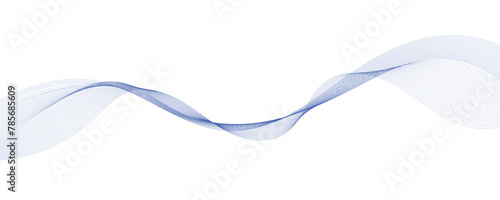 Abstract vector background with blue wavy lines. Blue wave background. Blue lines vector illustration. Curved wave. Abstract wave element for design. 