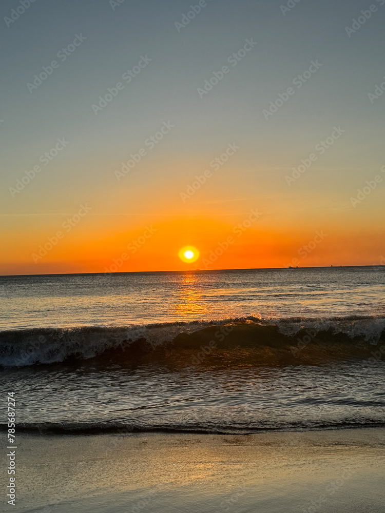 Beautiful beach sunset in Flamingo, Costa Rica