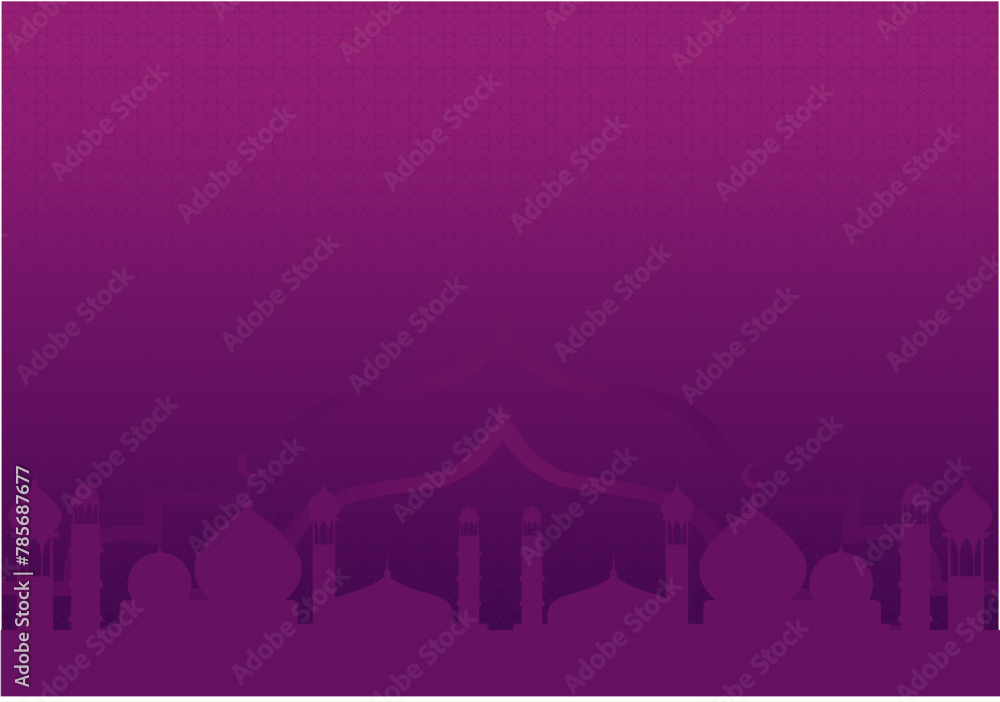 outline silhouette mosque purple openwork Muslim background outline silhouette mosque purple openwork Muslim background