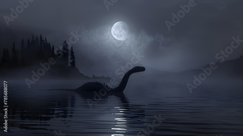 Mysterious Night on Okanagan Lake: The Legend of the Ogopogo Sea Monster photo