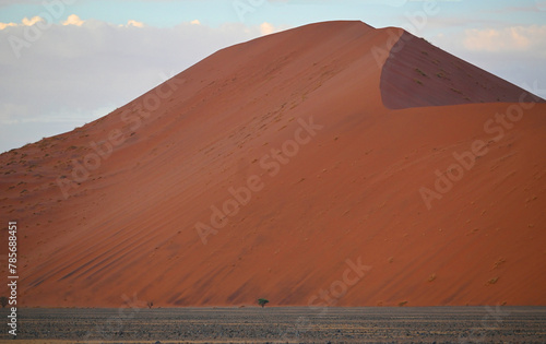 Africa- Namibia- Close Up of Huge Red Sand Dune