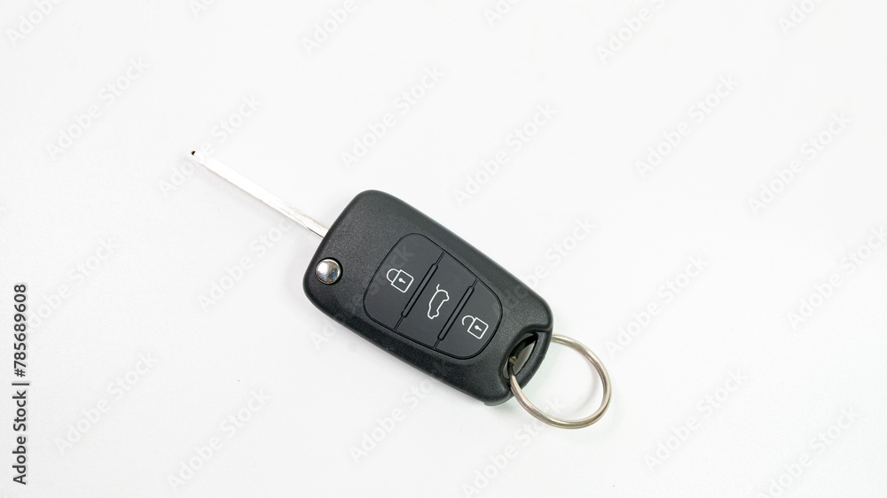 car key with keys isolated on white background car key with keys isolated on white background