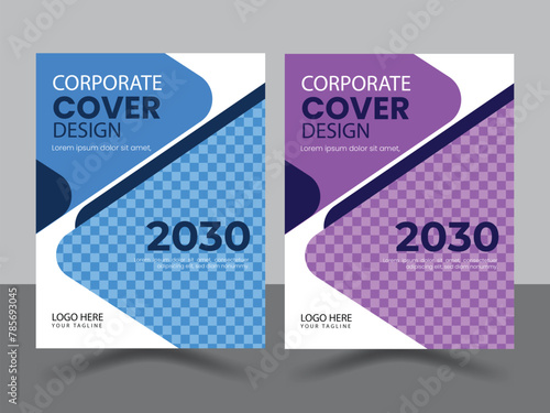 Facebook cover design poster a4 catalog or Corporate book cover design template.