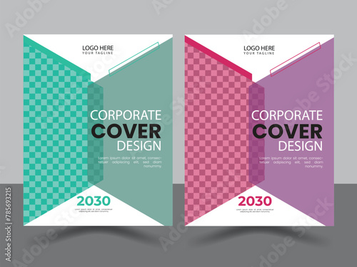 Facebook cover design poster a4 catalog or Corporate book cover design template.