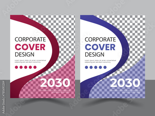 Facebook cover design poster a4 catalog or Corporate book cover design template.